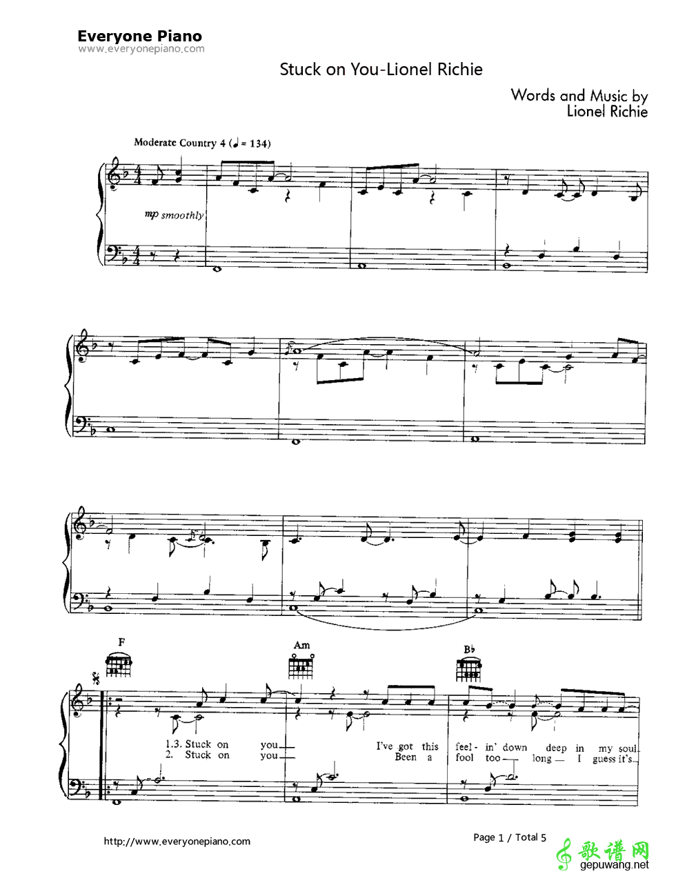 Stuck on You Lionel Richie-Stuck on You  