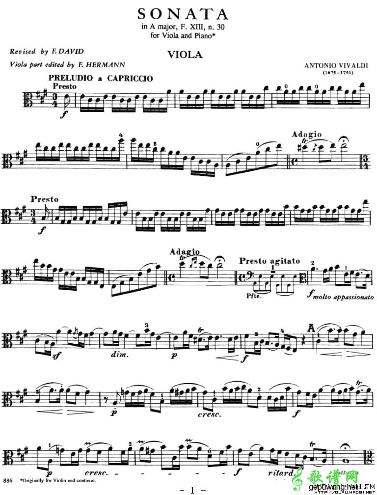 SONATA in A Major