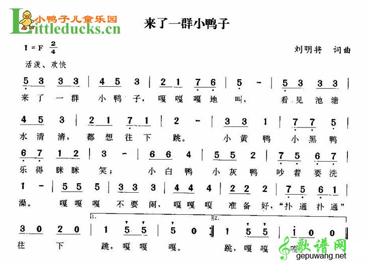 来了一群小鸭子