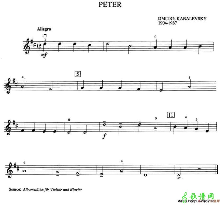 Dmitry Kabalevsky Peter