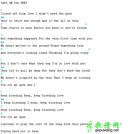 bleeding love
