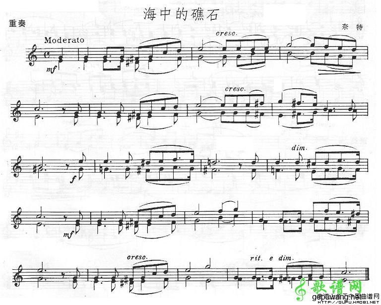 海中的礁石
