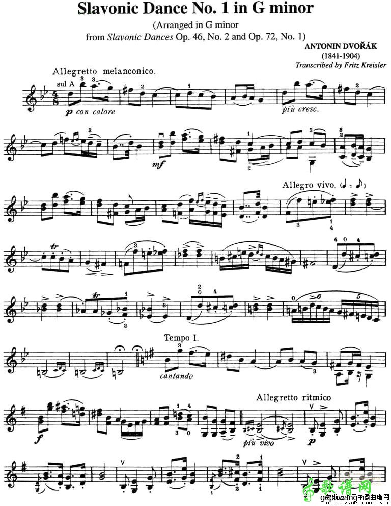 SLAVONIC DANCE NO.1 IN G MINOR