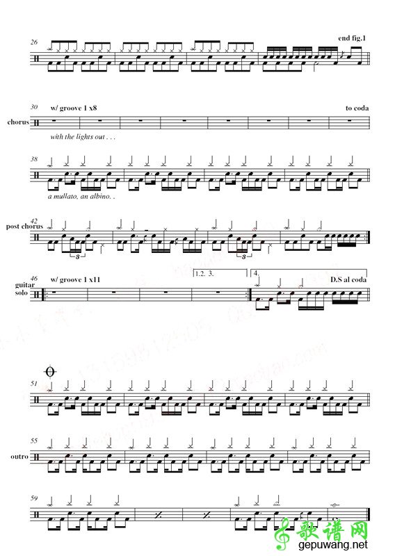 Smells Like Teen Spirit-Nirvana爵士鼓谱