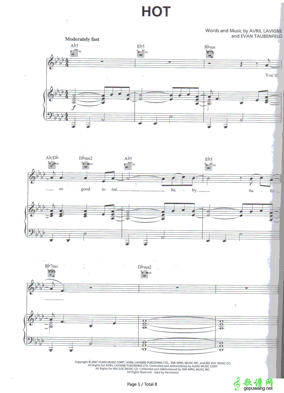 Hot Avril Lavigne-Hot  
