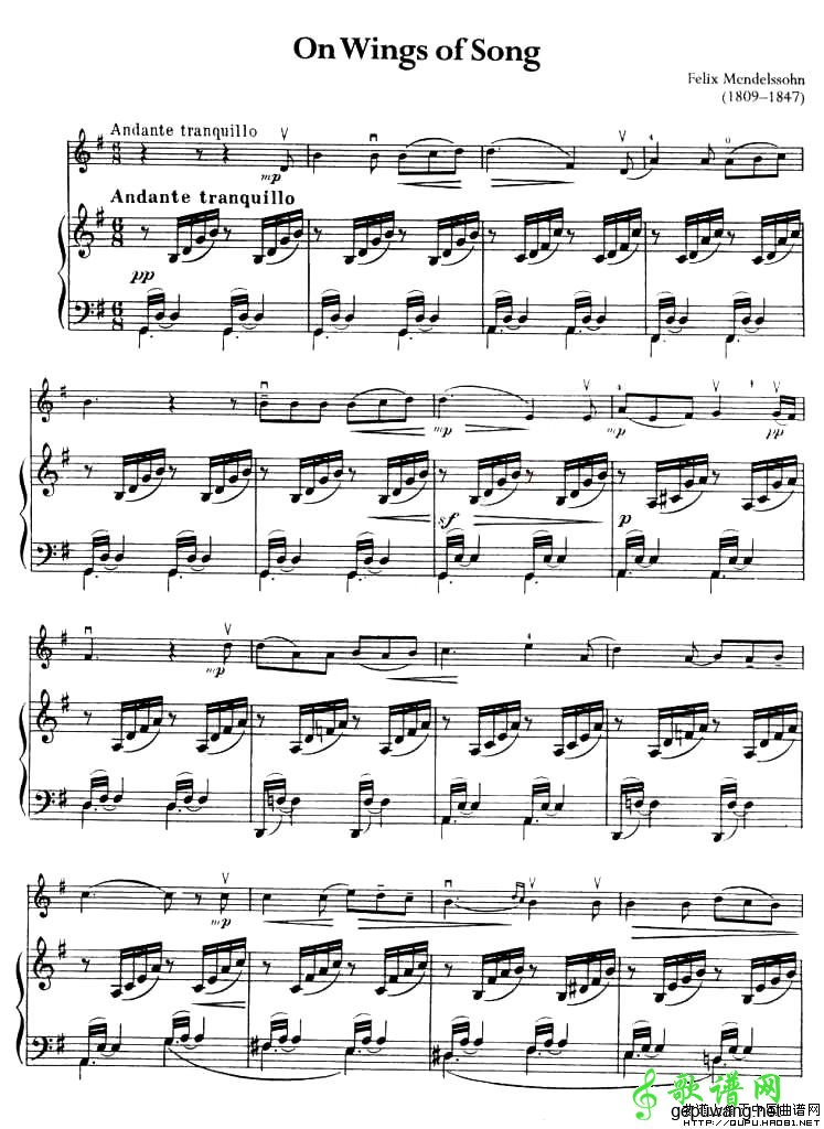On Wings of Song