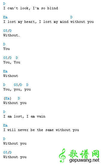 with out you