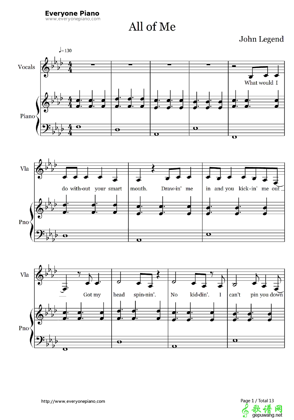 All of Me _John Legend-All of Me 完整版
