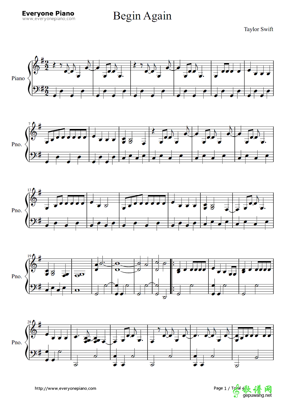 Begin Again Taylor Swift-Begin Again  