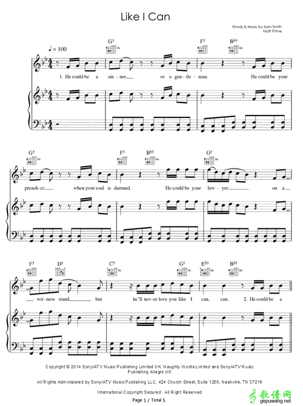 Like I Can Sam Smith-Like I Can  