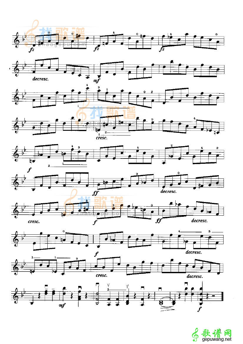 开塞小提琴练习曲36首7