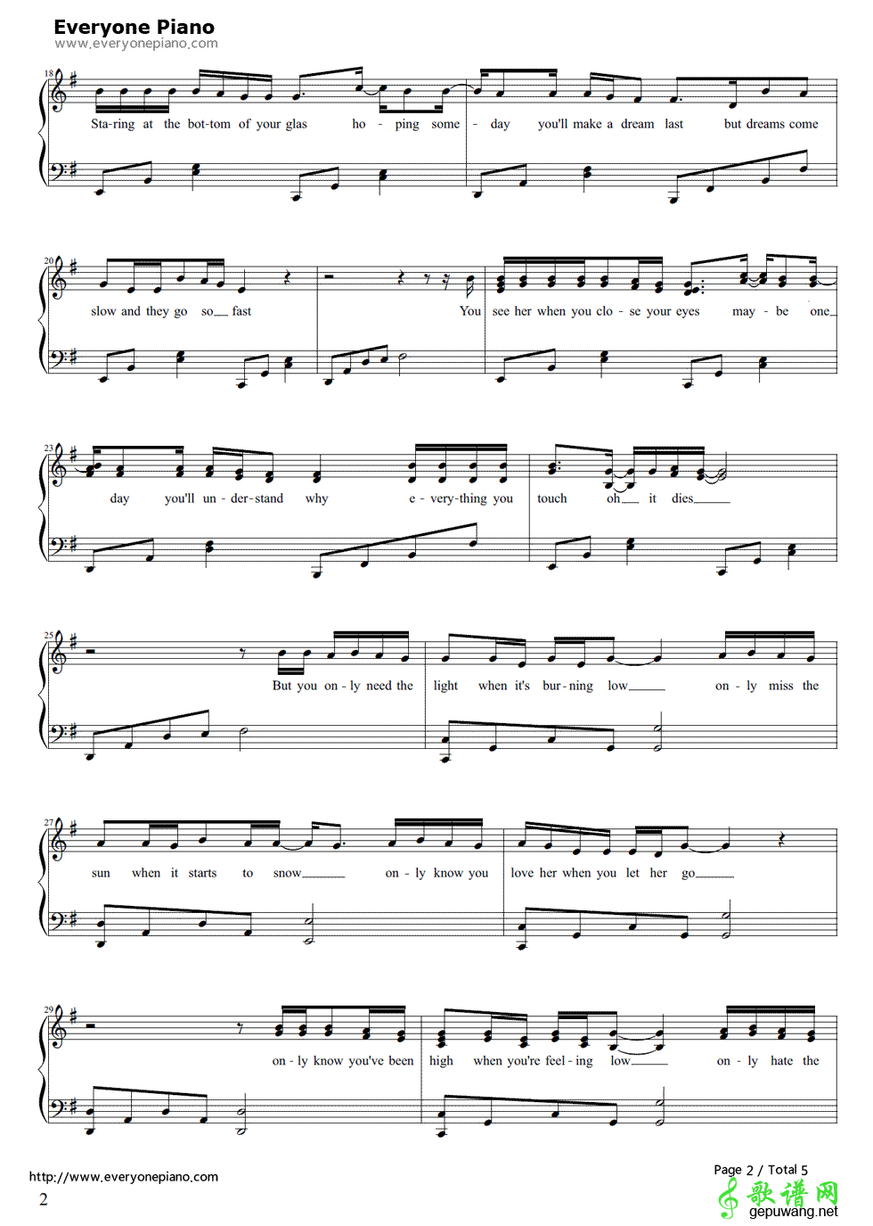 Let Her Go Passenger-Let Her Go放手爱情 