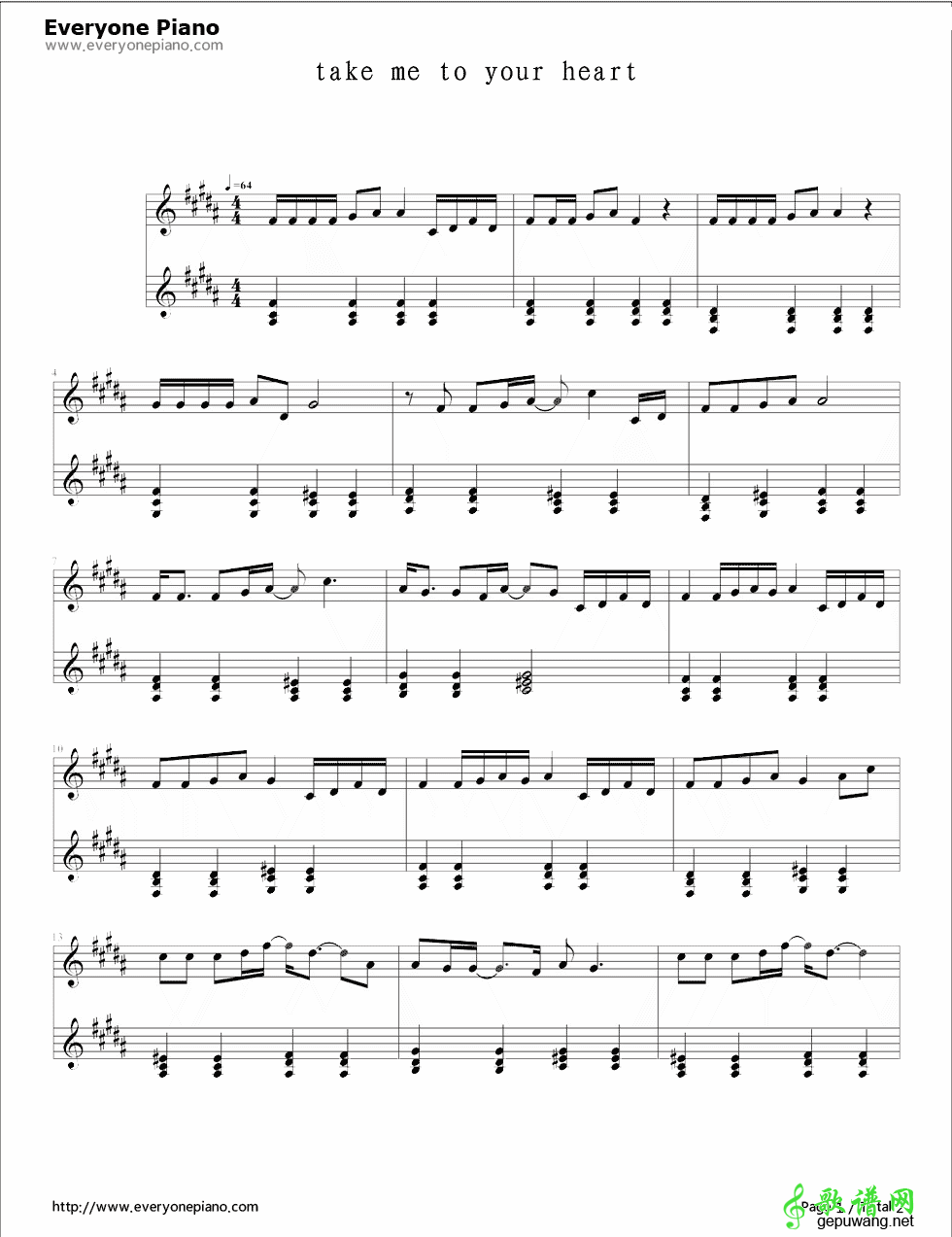 Take Me To Your Heart _Take Me To Your Heart吻别英文版