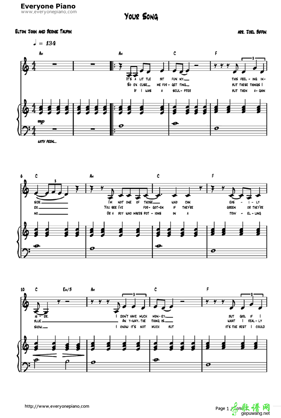 Your Song  