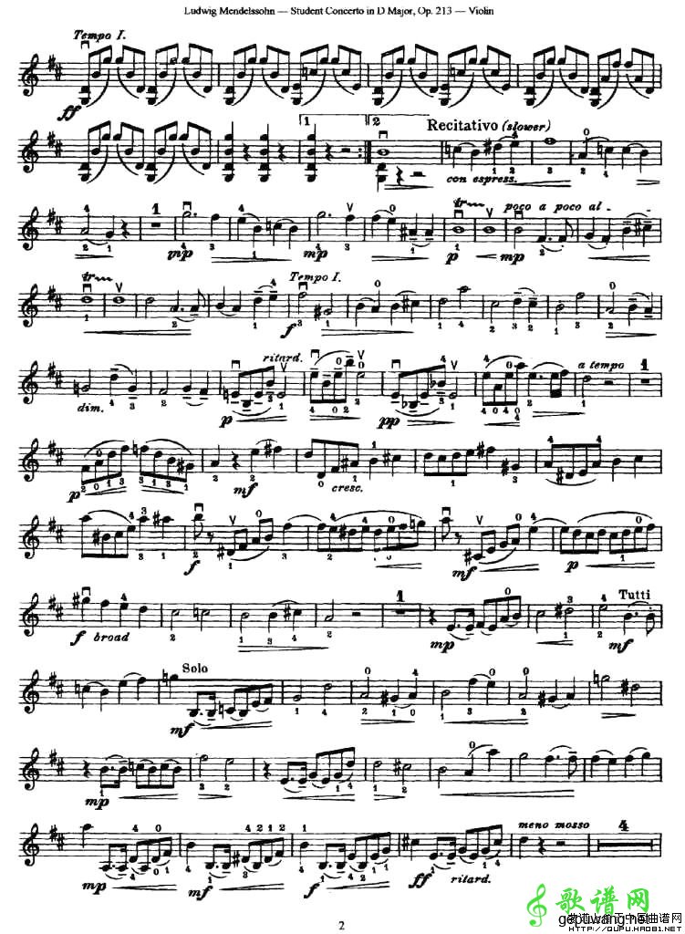 Student Concerto in D Major