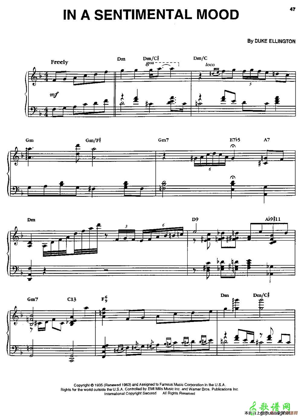 IN A SENTIMENTAL MOOD  