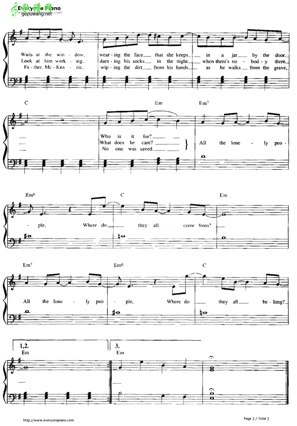 Eleanor Rigby The Beatles-Eleanor Rigby 