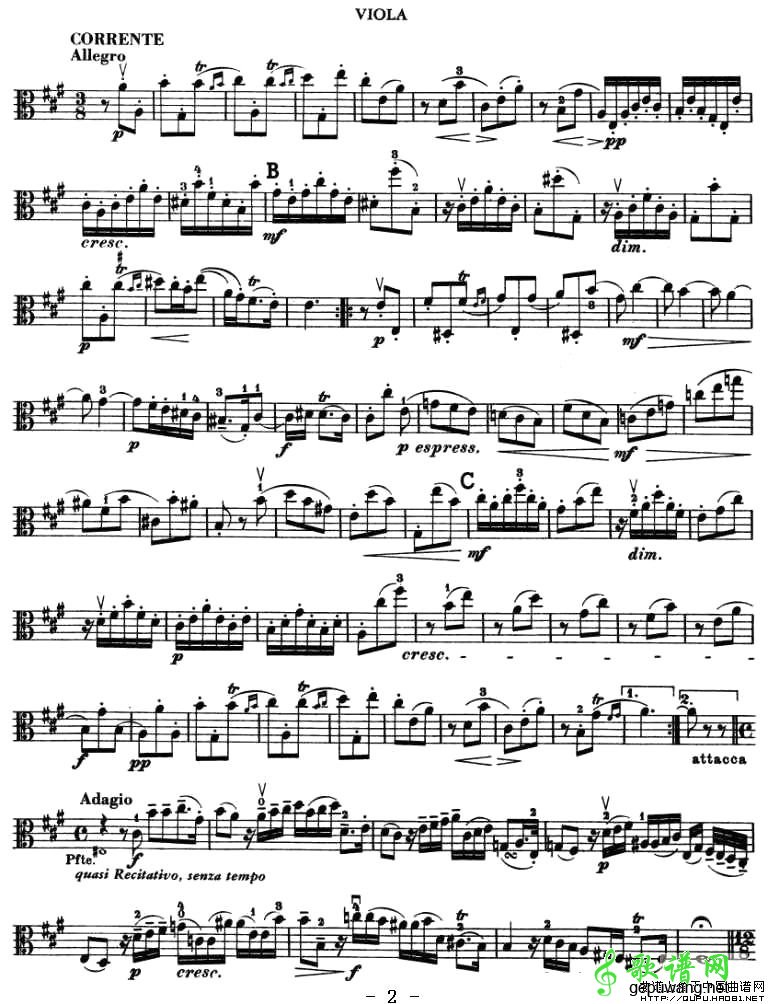 SONATA in A Major