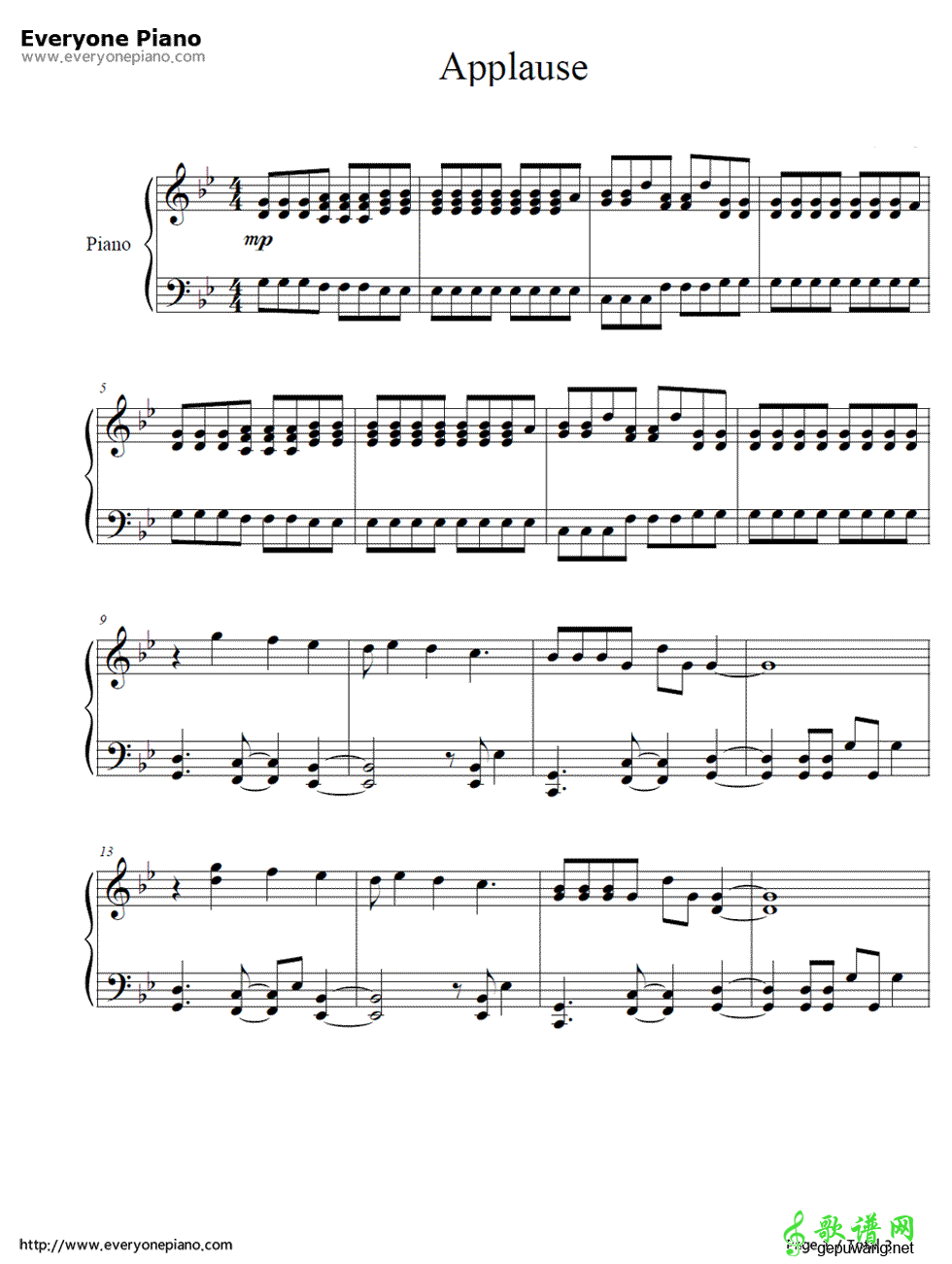 Applause（掌声） Lady GaGa-Applause（掌声） 