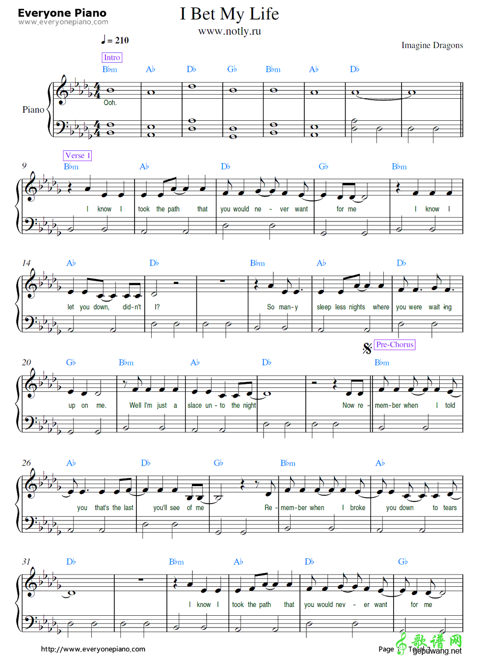 I Bet My Life Imagine Dragons-I Bet My Life 线