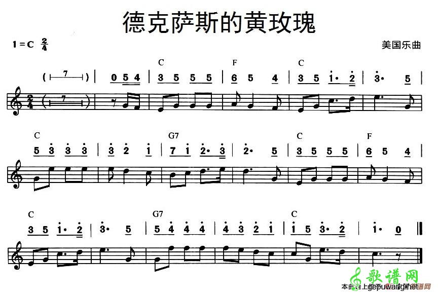德克萨斯的黄玫瑰
