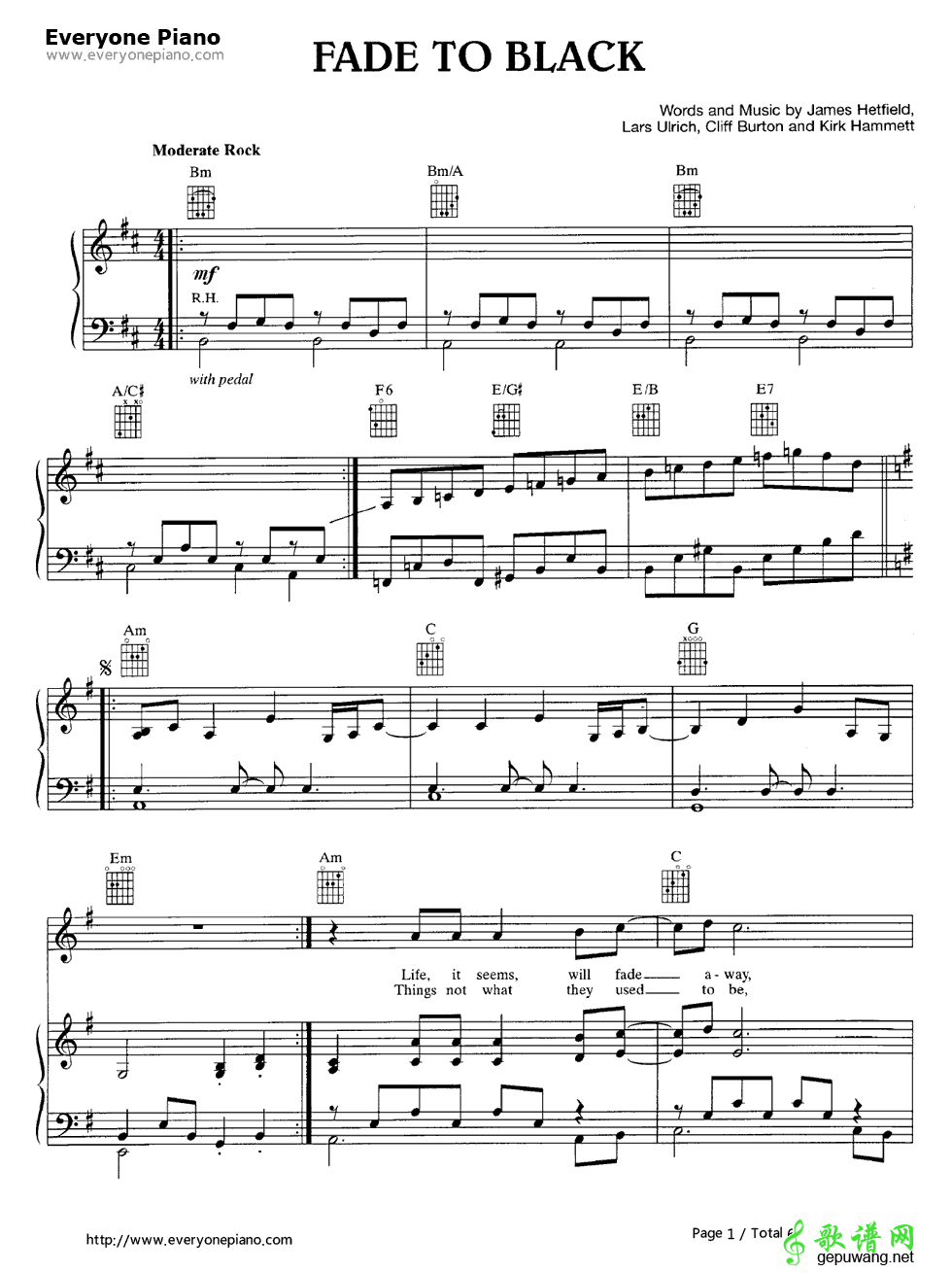 Fade to Black Metallica