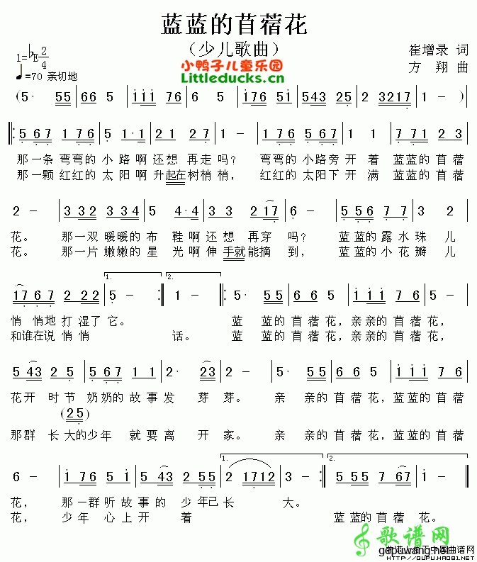蓝蓝的苜蓿花