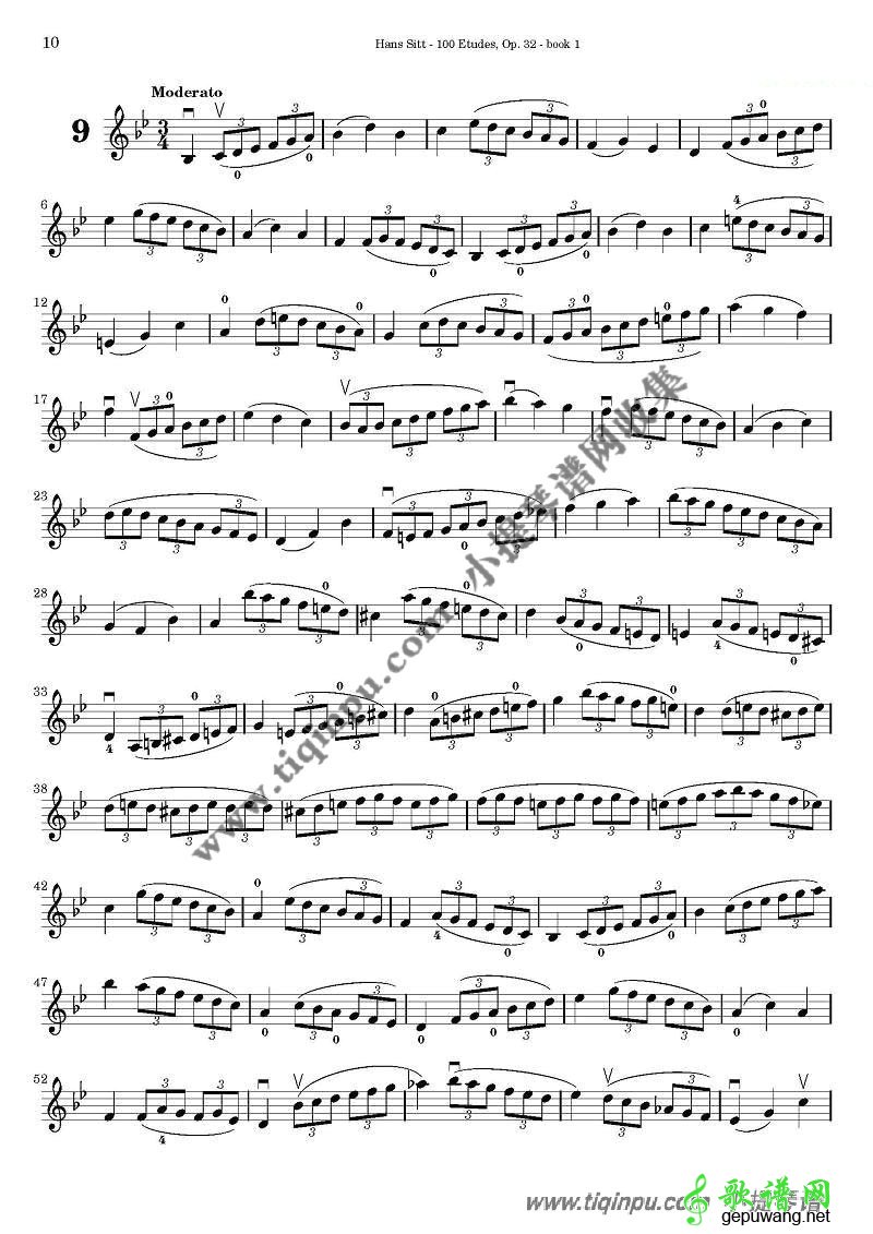 西特练习曲100首（8—13）