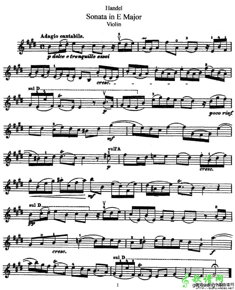 Sonata in E Major
