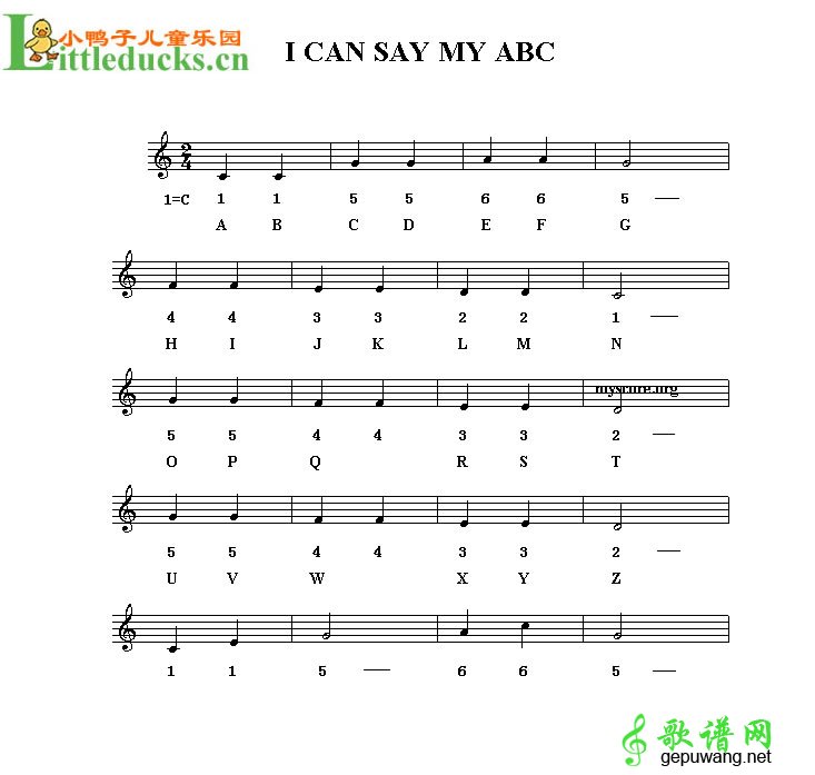 I can say my ABC