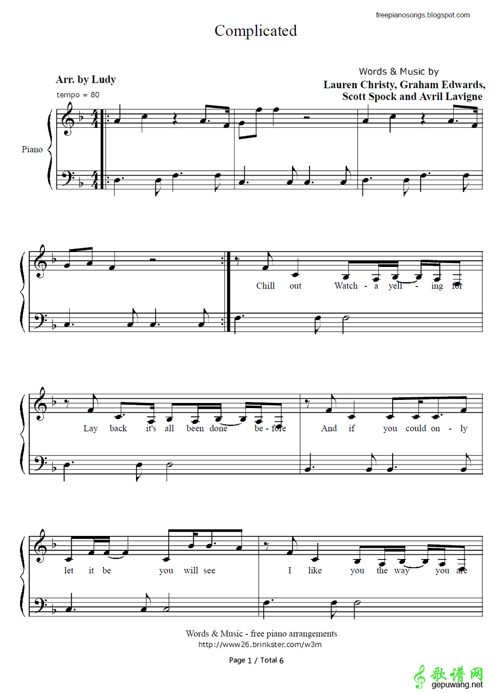 Complicated Avril Lavigne-Complicated  