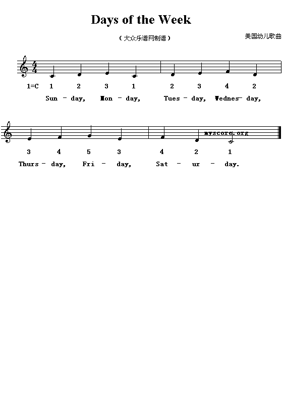 Days of the Week1