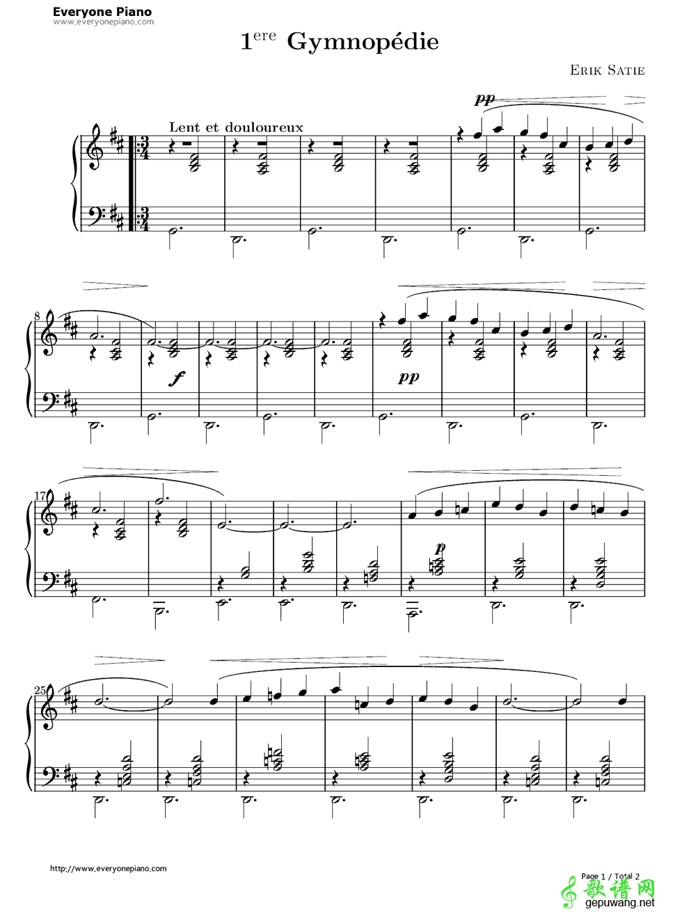 Gymnopédie No.1  
