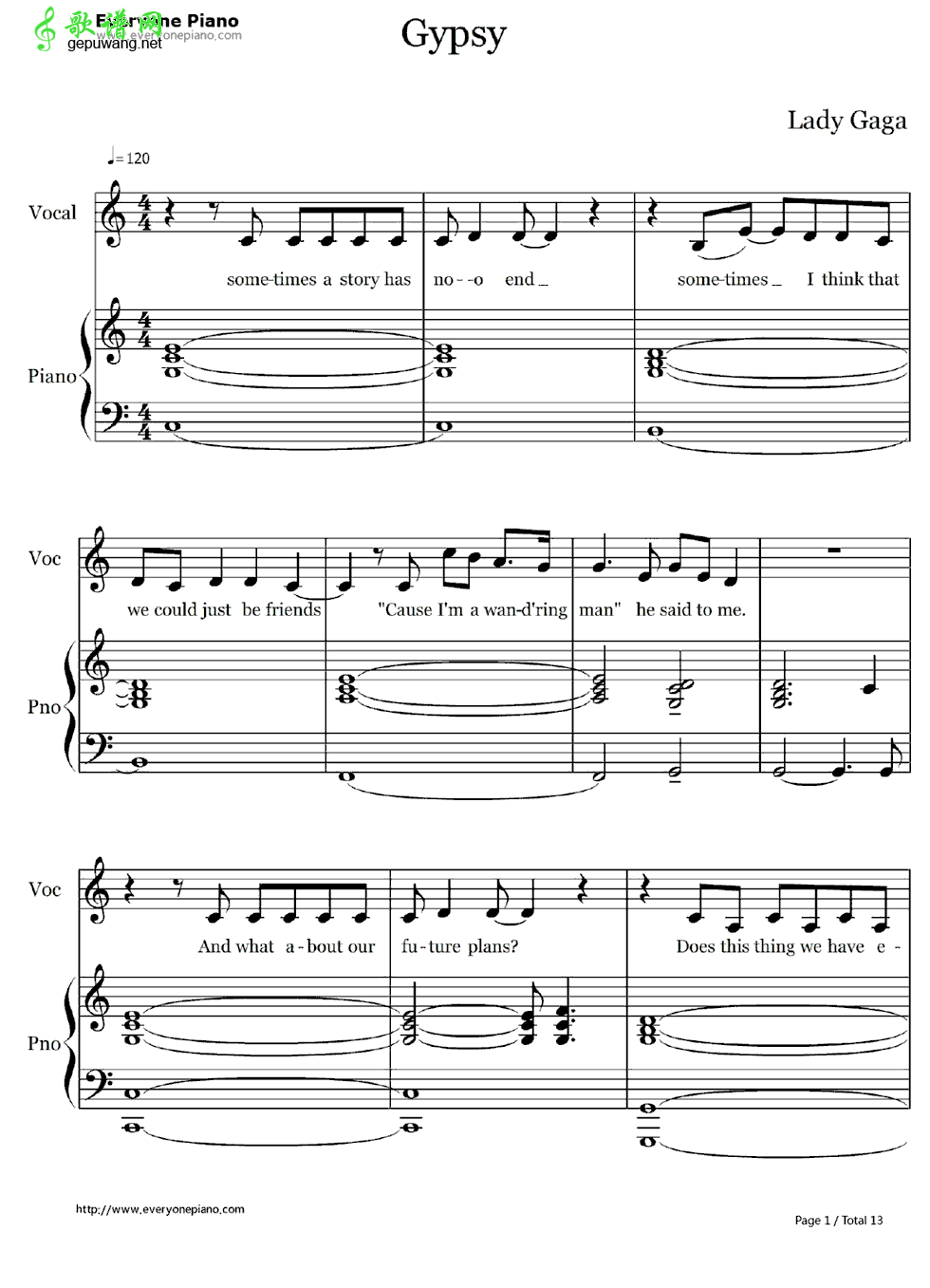 Gypsy Lady Gaga-Gypsy 